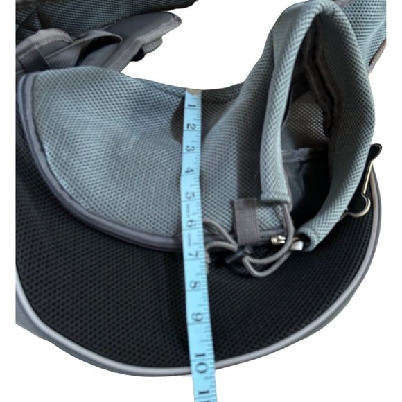 Yudodo Gray Pet Carrier Shoulder Bag Mesh Breathable Size Small - Picture 12 of 12